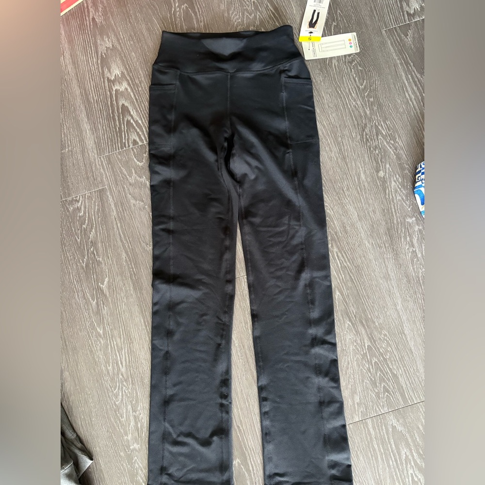 NWT Skechers Women's Classic Black Straight Leg Trousers Size Small